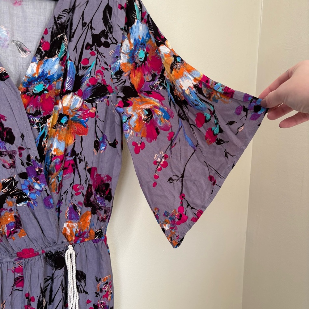 Umgee Floral Multicolor Romper Size Small - Picture 7 of 11